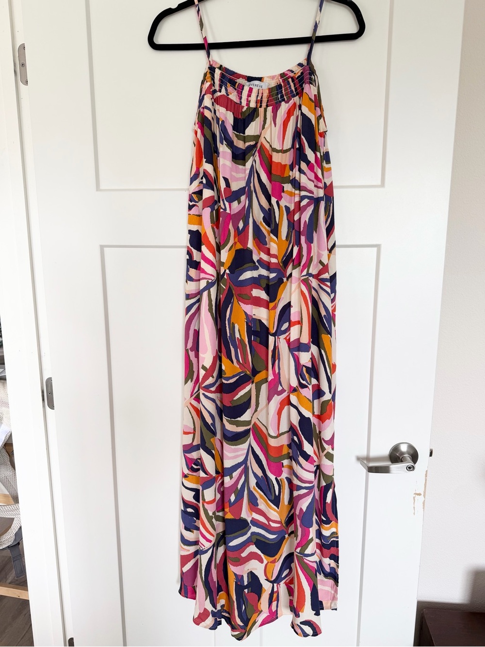 Evereve Multicolor Abstract Flowy Maxi Dress